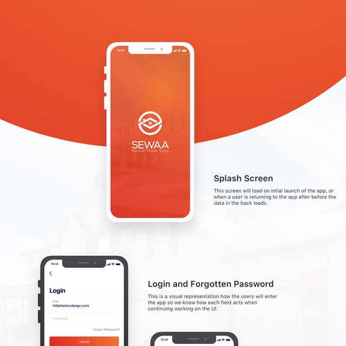 Property Rental App needs UI/UX designs Design by JeliazkovDesign