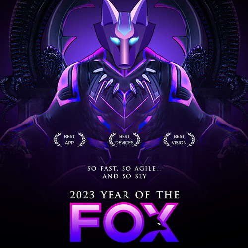 Life360 2023 Year of the Fox Poster Design by ayush@99