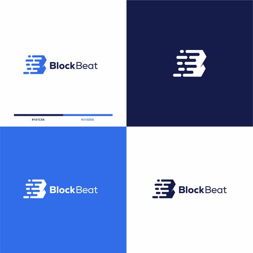 BlockBeat Crypto News Platform Logo Design Design by BuanaDesign