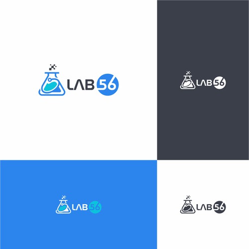 Sleak modern logo for a technology lab Design by keoart