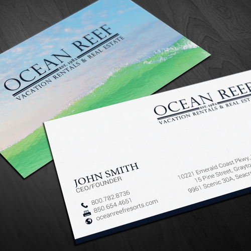 Design a fun, beach-inspired Business Card Design by chandrayaan.creative