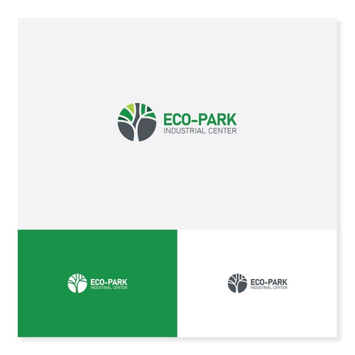 logo to be centre business park signage to attract green and sustainable corps can it also include Design by -Win-