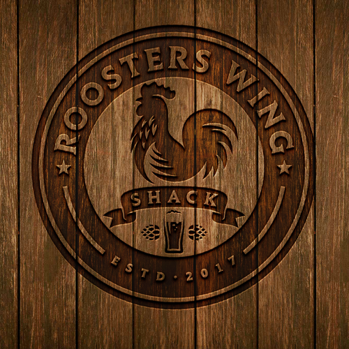 Diseño de Design a logo for "Roosters Wing Shack" de Siv.66