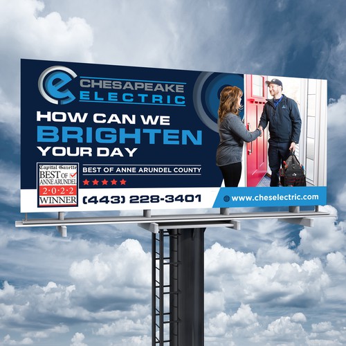 Chesapeake Electric Billboard Design by Brainovative