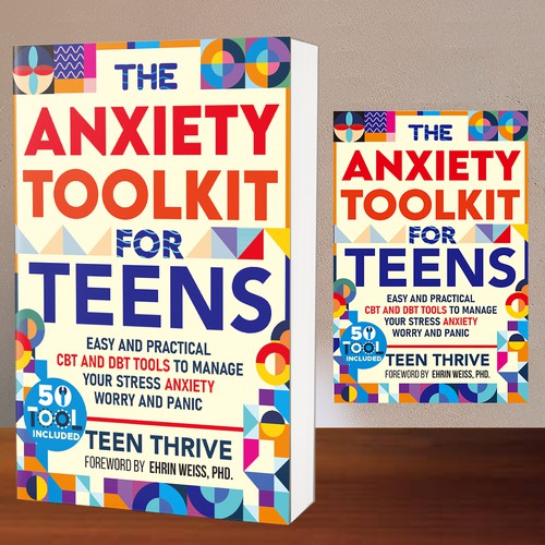 Book cover that POPS and ATTRACTS ATTENTION for TEENS (topic: Anxiety for Teens) Design by ^andanGSuhana^