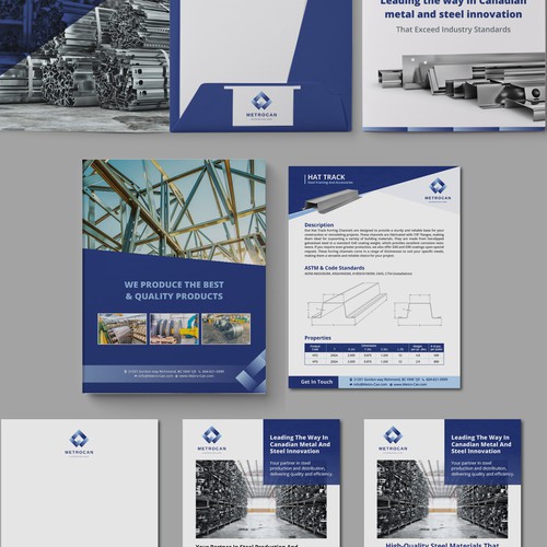 Designs | Design a presentation folder for a Steel manufacture and ...