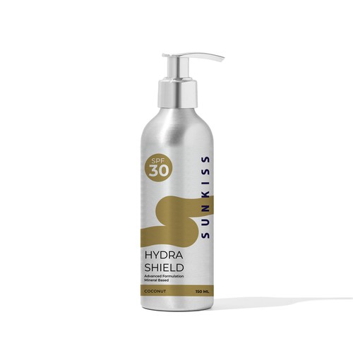 Luxury Sunscreen Label Design by DOOC.design