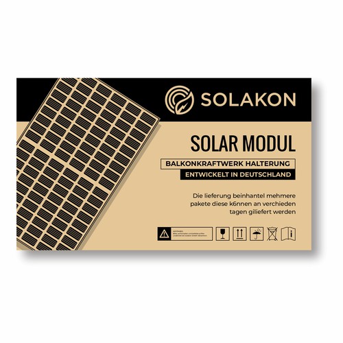Create a nice Packaging Design for Solar Panels Design by diviart