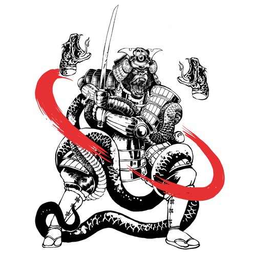 Conceito De Tatuagem De Samurai Gorila Feroz PNG , Ninja Clipart, Samurai,  Resumo Imagem PNG e Vetor Para Download Gratuito