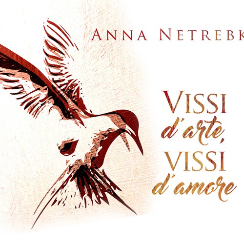 Illustrate a key visual to promote Anna Netrebko’s new album Design by D'Maria