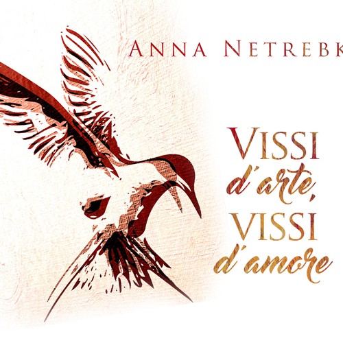 Illustrate a key visual to promote Anna Netrebko’s new album Réalisé par D'Maria