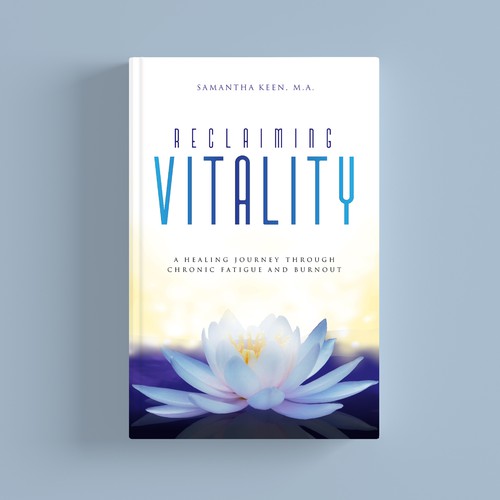 Cover for a spiritual healing book that helps combat fatigue and burnout Design by Creative_Crafter