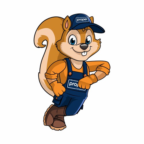 Friendly Squirrel Mascot Design by Heyjuly