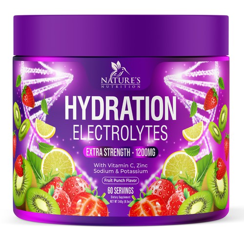 Hydration Electrolytes Design Needed for Nature's Nutrition Design by UnderTheSea™