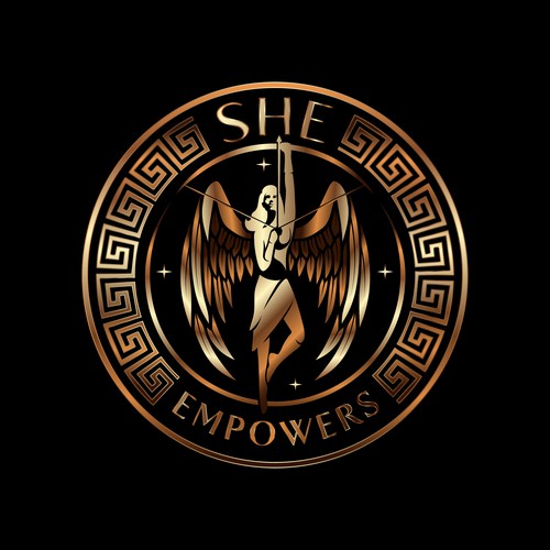 SHEempowers - luxurious design of a woman preferrably in some kind of a circle to appeal to women professionals Design by eMbo