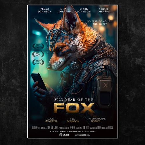 Life360 2023 Year of the Fox Poster Design by SalarSeif