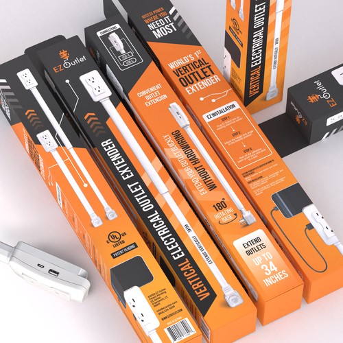 Packaging Design for Electrical Product- additional work for winning designer too Design by DG[Graphix]