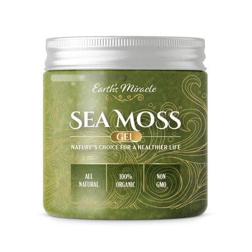 Design a Label for our Sea Moss Gel Product Design by DSB Graphic Design