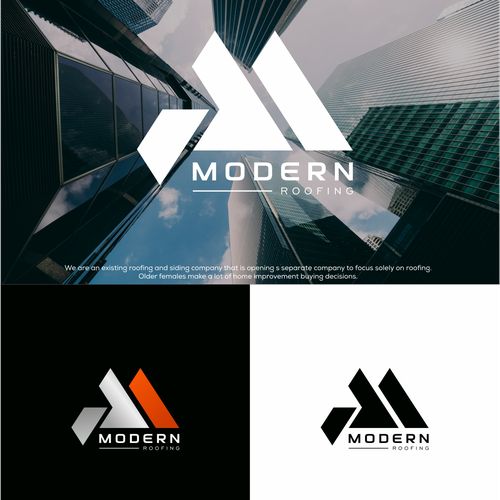 Modern Roofing - A new (modern looking) company in an old (not modern) industry Design by LEXItheDolphin