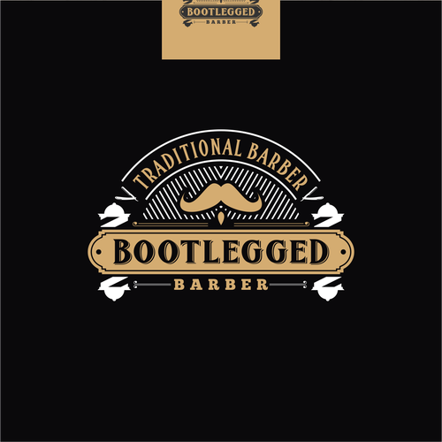 Traditional Barber shop logo Design by Dee_studio