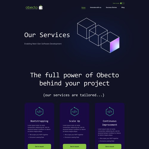 High-Tech Software Innovation Lab - New Website Design Design by uiux-designer