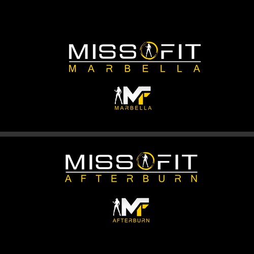 Create a strong woman´s only fitness logo for miss fit afterburn, concurso  Design de logo