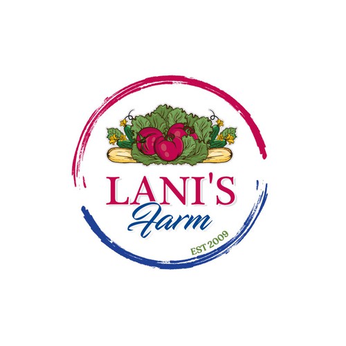 Farm logo - All natural vegetable farm Design by Mararti