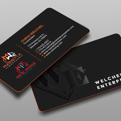 Powerful business card for large towing enterprise Design by prosenjit_P