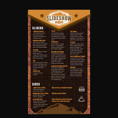 Digital Funky Menu for a Food hall. Design by Imanuel Aji