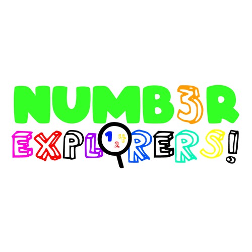 Number Explorers! Logo - Kids Educational Math Show Design by Lara Ramos