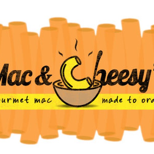 Mac & Cheesy's Needs a Logo! Gourmet Mac and Cheese Shop Design by pg-glow