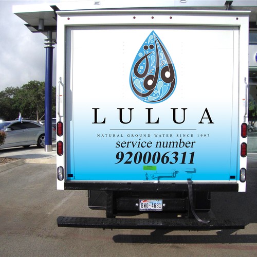 Create a ( TRUCK WRAP ) for our water delivery trucks Design by VeDe Design®