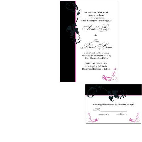 Letterpress Wedding Invitations Ontwerp door taniadara