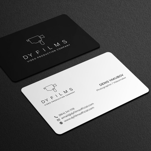 Business card for video production company Design by Galaxiya