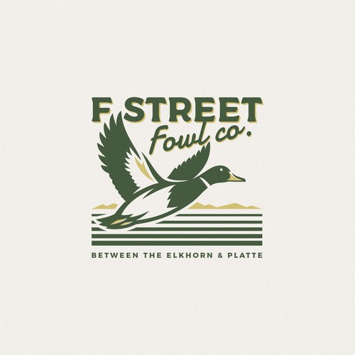"Design a logo for a duck hunting outfitter in the Midwest." ganador Logotipos