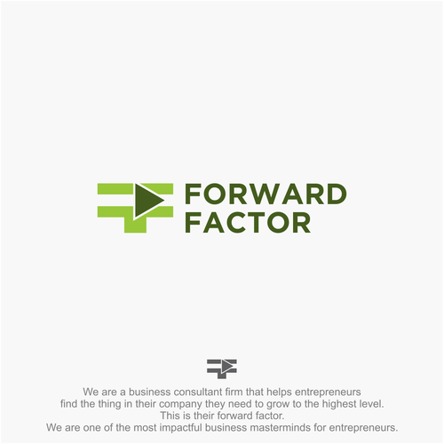 We need a powerful logo that represents forward movement for an entrepreneur mastermind Design by karahayon