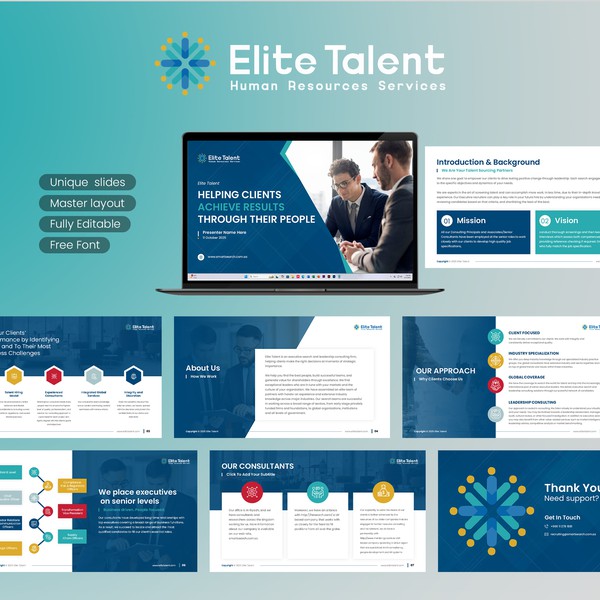 Elite Talent Business Presentaiton Template