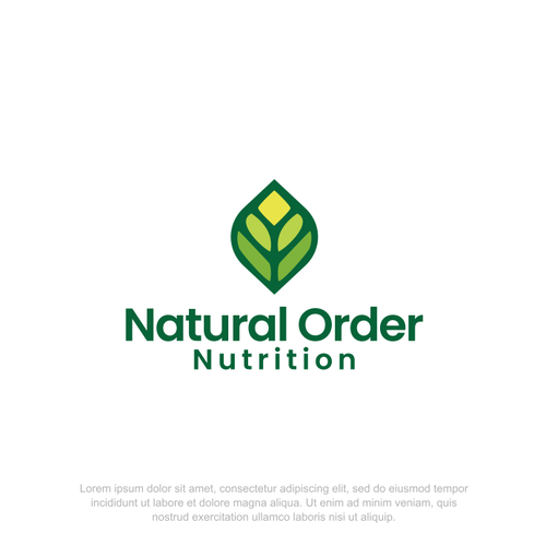 Fresh brand launch logo for sustainable whole food supplements Design by Graphica.Designs