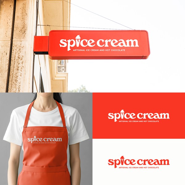 Logo concept for ice cream 