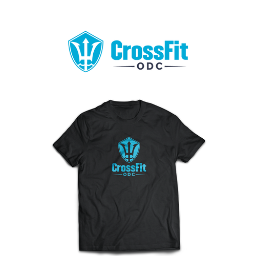 Logo pour une salle de CrossFit (France), thématique : trident, mer, odyssée, poseidon … Design by ViewArt©FR ✏️ ❤✔️