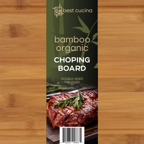 Bamboo Chopping Board Colour Card (2 Bamboo Chopping Board Models) Design by Andy⚡️⚡️