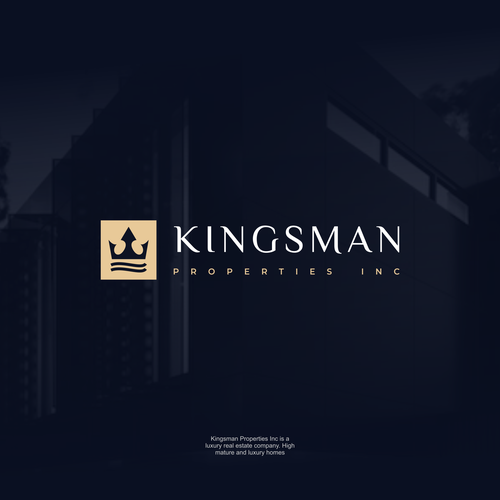 Kingsman Properties logo Design by Vic People Studio