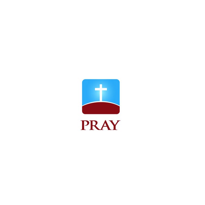 Create a classy prayer logo for a mobile app in the Catholic community ...