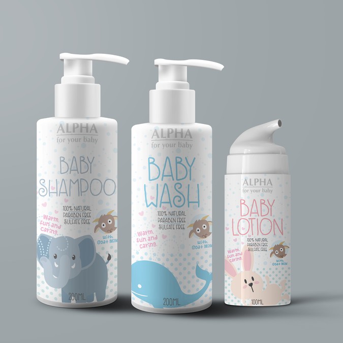 Natural Baby Skin Care Product Product label contest