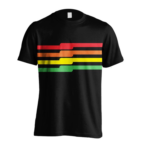 Design Line Graph T-Shirt por HATO.