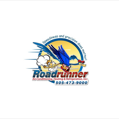 logo for Roadrunner Air Conditioning, Heating & Refrigeration, Inc. Design by X-version