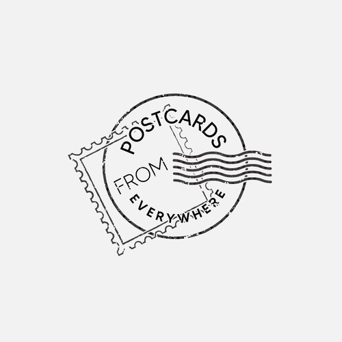 Postcards from Everywhere Logo Design by Taslima Karim
