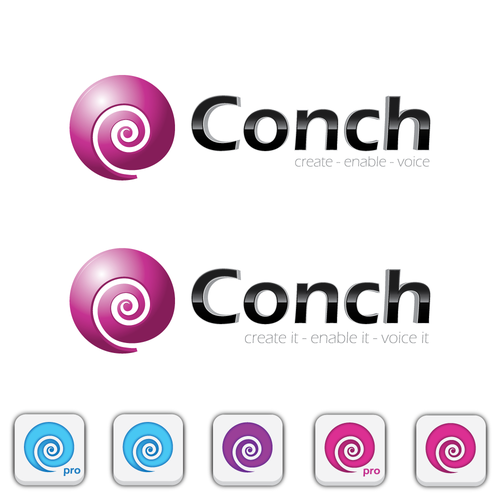 logo for Conch Design by Tottle