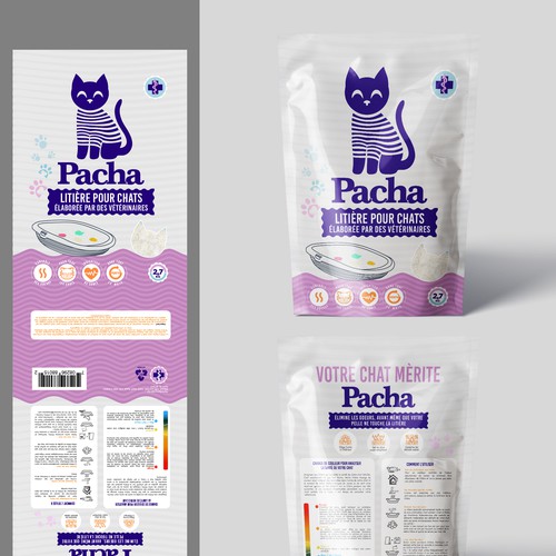 Cat Litter startup Minimalistic packaging - Contest Design by agooshe