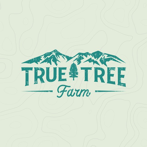 Organic logo for high elevation tree farm in Arizona. Design by minimalab